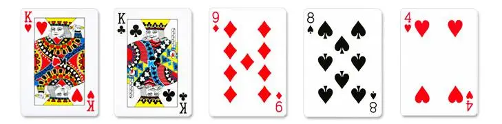 pair of kings hand card