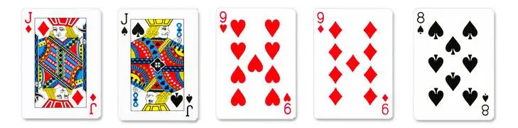 two pair J-J and 9-9 combination